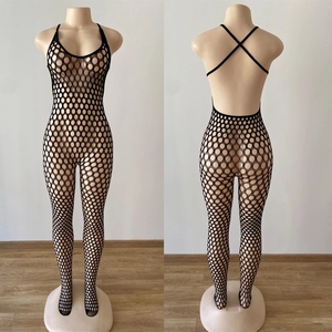 Lưới Đánh Cá Phụ Nữ Khiêu Dâm Đồ Lót Spaghetti Dây Đeo Lớn Lưới Lưới Bodysuit Một Mảnh Xem Thông Qua Phụ Nữ Sexy Đồ Lót - Product Image 6