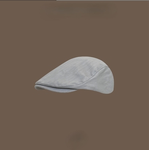 2024 nuevo sombrero frontal Retro de Color sólido para niños Primavera Verano Casual todo-fósforo <span class=keywords><strong>pintor</strong></span> cara pequeña boina hombre - Product Image 2