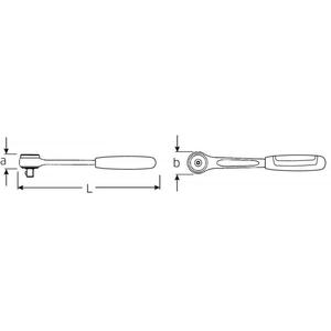 STAHLWILLE - 11111020 Trinquete reversible de liberación rápida de 1/4 ''con dientes Finos-EAN 4018754235902 RATCHETS 1/4" - Product Image 3