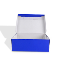 SENCAI pas cher prix impression personnalisée bleu mat ondulé boîtes d'expédition avec Logo vêtements chaussures paquet Mailer boîte de papier