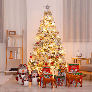 Arbres de Noël en PVC Pe Arbres de Noël artificiels à LED Décorations de vacances Grand arbre de Noël avec lumières - Product Image 3