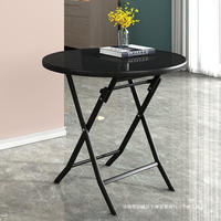 Table pliante en verre trempé de cuisine de haute qualité pour la maison moderne