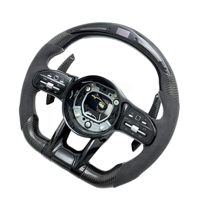 <span class=keywords><strong>Volant</strong></span> personnalisé en <span class=keywords><strong>alcantara</strong></span> et fibre de carbone avec LED pour Mercedes Benz C300 2014-2023 <span class=keywords><strong>A45</strong></span> G63 <span class=keywords><strong>AMG</strong></span> GLE Classe C, amélioration de l'intérieur - Product Image 2