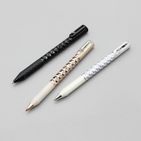 Bille à bille rétractable tendance en gel anti-stress 0,5 mm, forme géométrique diamantée, transformable, 14 cm