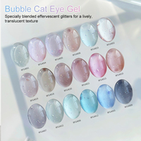 Vente en gros de vernis à ongles magnétique en gel effet œil de chat à bulles, 18 couleurs, sans HEMA, sans TPO, non toxique, longue durée