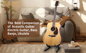 A-Frame Metal <span class=keywords><strong>Folding</strong></span> <span class=keywords><strong>Guitar</strong></span> Stand-Rutsch feste Gummi-und Schaumstoff arme, unterstützt Akustik, Elektro, Bass, Ukulele, Banjo - Product Image 5