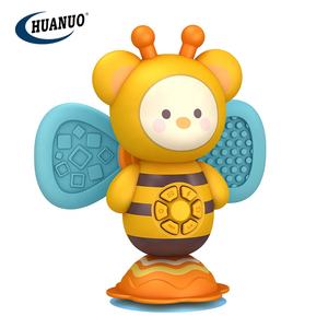 Enfants animaux <span class=keywords><strong>jouets</strong></span> rotatifs Spin bébé jeu <span class=keywords><strong>ventouse</strong></span> <span class=keywords><strong>jouets</strong></span> bébé filature jouet avec lumière et musique - Product Image 1