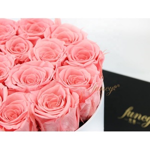 Coffret de Roses éternelles, décoration de maison, boite cadeau de luxe, livraison directe, Roses préservées - Product Image 6