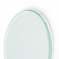 Sous-verres en verre personnalisables par sublimation, tapis à boissons à surface lisse pour la protection des tables, cafés et cadeaux promotionnels