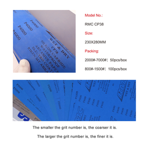 9 ''x 11'' rettangolo carta vetrata umido o secco foglio di levigatura Super Fine per abrasivi utensili per lucidatura molatura - Product Image 5