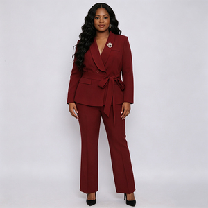 Factory Direct Sales Vintage <b>Plus</b> <b>Size</b> Office Wear Elegant Ladies Office Wear Suit Women Fashion Office Wear - Product Image 1