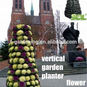 Juego de Macetas, Macetas para Jardín, Jardinera SL-TR200, Jardinera en Forma de Torre - Product Image 4