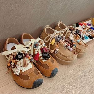 Breloques de chaussures à pampilles en perles de bois Maillard tendance, décorations DIY pour mules <span class=keywords><strong>Birkenstock</strong></span>, <span class=keywords><strong>bottes</strong></span> Kangourou, <span class=keywords><strong>bottes</strong></span> Martin - Product Image 2