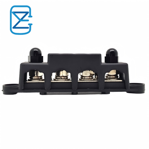 Bloque de Distribución de Energía de 12V 250A con Barra Colectora de Cobre de Alta Resistencia y 4 Pernos de 3/8\" para Barco, RV, Camión, SUV - Product Image 1