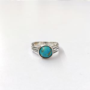 Anillo de Cobre Azul TQ, Anillo de Plata de Ley 925 con Piedras Preciosas, Colección Hecha a Mano de Cobre Azul TQ, Anillos Finos, Joyería de Plata, Precio al por Mayor - Product Image 6