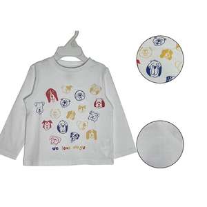 Camisetas de Niño con Cuello Redondo, 100% Algodón Jersey, Estampado Informal Inteligente con Diseño de Dibujos Animados, Mano de Obra Exquisita - Product Image 1