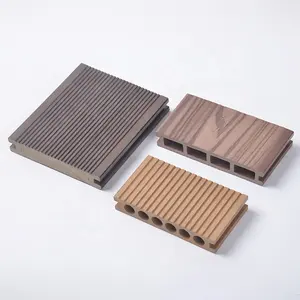 再生塑料防水木材3D木质纹理户外木塑地板瓷砖