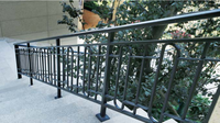 Pulverbeschichtetes Zinkstahl-Treppengeländer für Villa & Apartment Rostfreies Verzinktes Treppenbalustrade