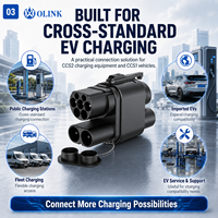 OLINK Großhandel 1000V 250A/80A DC/AC IP54 CCS2 Ladepistole zu CCS1 Fahrzeugadapter für Europäische DC-Schnellladestationen
