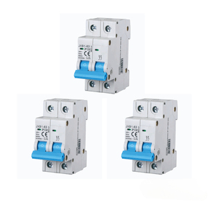Gloca เบรกเกอร์อัตโนมัติ JXB1-63 2P 32A 220V 6KA DIN MOUNT C32 2โมดูลชุด3ชิ้น - Product Image 1