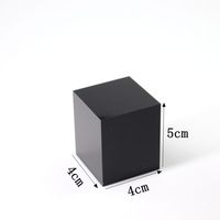 Barre carrée en acrylique noir massif 40x40MM pour présentoirs de bijoux en magasin