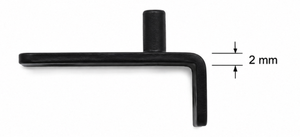 Charnière pivotante en fer avec finition thermolaquée pour quincaillerie de rotation de porte de meuble, composant de charnière robuste pour bois - Product Image 3