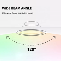 Contrôle intelligent rvb CCT 2700K ~ 6500K réglable dimmable LED downlight pour éclairage de maison intelligente