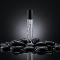 Flacons de parfum vides rechargeables en verre rond et fin de 30 ml avec pulvérisateur à col fileté et capuchon en aluminium de 15 mm – Vente en gros