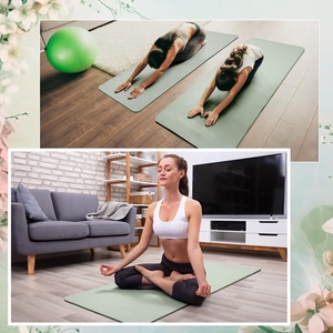 Tapete de Yoga Extra Grueso de 8 mm y 72 Pulgadas, Antideslizante, Reversible, de Doble Color, con Correa de Transporte, para Pilates, Gimnasio en Casa - Product Image 4