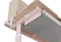 Bureau d'étude pour enfants en bois de haute qualité, bureau debout à manivelle, bureau à hauteur réglable manuellement