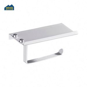 Modern Aluminum Wall Mount <b>Shelf</b> Storage Tissue Paper Roll Holder Phone with Screws <b>for</b> Bathroom and <b>Kitchen</b> - Product Image 4