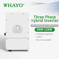 Kit d'énergie solaire hybride complet 10KW 12KW avec onduleur 5KVA 8KVA, système connecté/déconnecté au réseau, panneaux solaires et batteries pour toute la maison