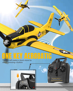 Avión RC Volantex T28 Trojan de 4 Canales para Principiantes con Estabilizador de Giro 761-9 - Product Image 5