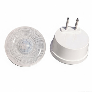 Led <b>Plug</b> In Motion Sensor Night <b>Light</b> Round 120 Degree Angle For Hallway Bedroom Staircase Elderly Children - Product Image 2