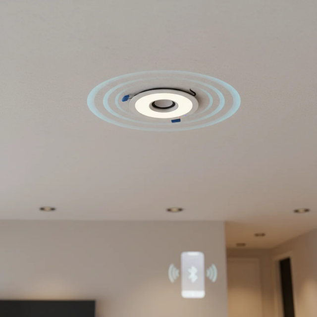 Embedded LED Ceiling Light with Blue-tooth Speaker Smart Recessed Audio Downlight for Indoor Lighting