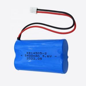 Paquete de batería de litio Lisocl2 2ER14505 4800mAh 4400mAh 5400mAh 3,6 mAh V con conector para medidor de calor de agua inteligente - Product Image 6