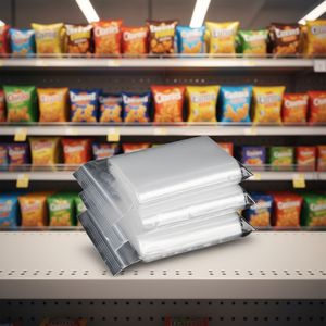 ถุงขยะใสย่อยสลายได้แบบปิดผนึกได้พร้อมโลโก้สั่งทำ ปลอดภัยสำหรับอาหาร บรรจุภัณฑ์ BOPA/PE สำหรับผลิตภัณฑ์เบเกอรี่ ขนมขบเคี้ยว และลูกอม - Product Image 1