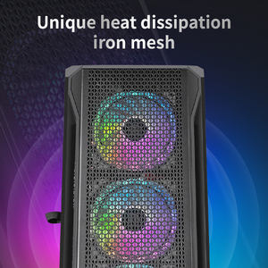 Vỏ máy tính SNOWMAN CS035 Mid Tower E-ATX với 7 khe cắm PCIe, GPU 320, mặt bên kính cường lực, quạt ARGB tích hợp sẵn, có thể xoay - Product Image 5