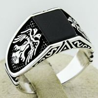 Retro Gravierter Hohler Filigran-Ring Zweifarbig Gold-Silber Plattiert Hauptstein Eingelegt Modeschmuck