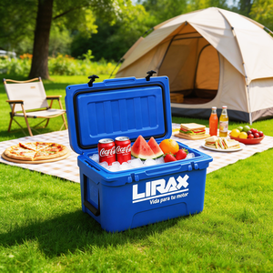 Glacière rigide <span class=keywords><strong>en</strong></span> PE rotomoulé <span class=keywords><strong>de</strong></span> haute qualité avec logo personnalisé, capacité 45qt, design thermique moderne pour aliments, boissons et pêche - Product Image 1