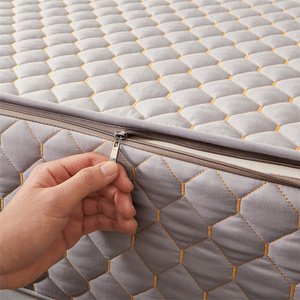 <span class=keywords><strong>Funda</strong></span> Acolchada para Colchón con Cierre de Cremallera Completo, Almohadilla de Microfibra Suave Personalizable, Cubrecolchón con Bolsillos Profundos para Uso Doméstico y Hotelero - Product Image 4