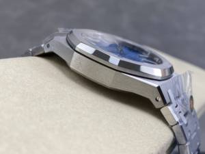 Reloj de Lujo de Alta Calidad, Sumergible, Mecánico, de 41 mm, con Movimiento DDF Factory 4302, 15510, Peso 178 g, Color Azul Hielo - Product Image 5