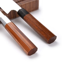 Ensemble de 2 couteaux de cuisine damas de 8 pouces faits à la main VG10 couteau de cuisine japonais Kiritsuke Gyuto boîte cadeau