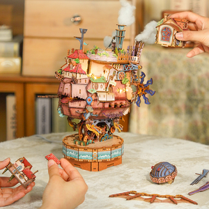Tonecheer Kit de maison de poupée 3D DIY, Château ambulant lumineux et musical, à faible MOQ, pour magasins de jouets et de cadeaux - Product Image 5