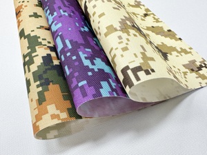 Tissu en toile tissée imprimé numériquement enduit PU 900 deniers pour tente extérieure, fourni par l'usine de tissus - Product Image 1