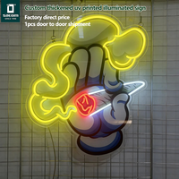 Enseigne néon personnalisée avec logo flexible, enseigne néon pour présentoir de vente au détail avec panneau arrière en acrylique transparent