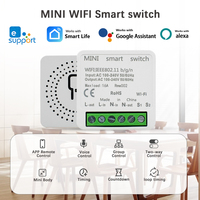 Interrupteur intelligent WiFi EWelink 16A à 2 voies, disjoncteur programmable, compatible Alexa, Google Home, SmartThings, maison intelligente