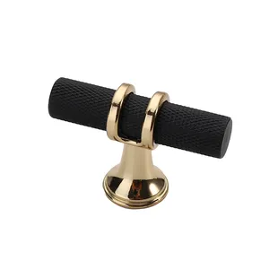 Vàng Bắc Âu Nhà Bếp Ngăn Kéo Tủ Quần Áo Brass Kéo Xử Lý Dập Nổi Tay Nắm Đồ Nội Thất Tủ Cửa Có Các Nút Knurling Có Các Nút Kiềm Xử Lý 4451b