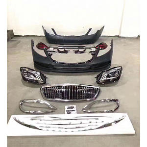 ชุดแต่งรอบคันสำหรับ Mercedes <span class=keywords><strong>Benz</strong></span> S Class W222 <span class=keywords><strong>ปี</strong></span> 2014-<span class=keywords><strong>2020</strong></span>  ดัดแปลงเป็นรุ่น Maybach ชุดกันชนหน้า-หลัง สำหรับ S350 S400 S450 <span class=keywords><strong>S500</strong></span> - Product Image 2