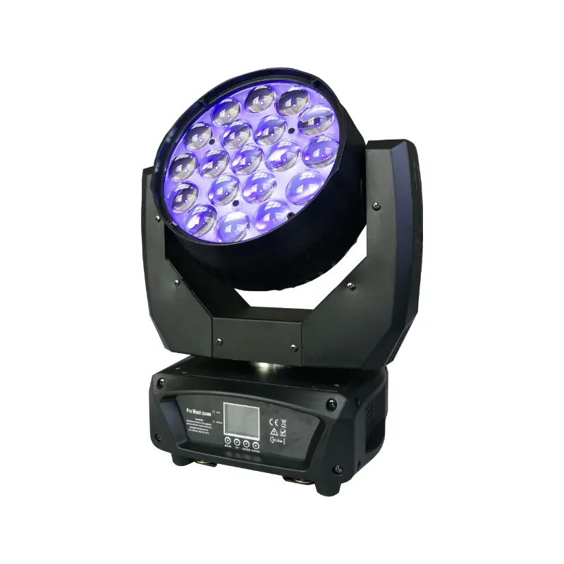 19*15W 4 In 1 Aura Bewegende Kop Zoom Voor Eventlight Concertlicht Kerkverlichting Barlicht Stageshow Stagellicht Designevent